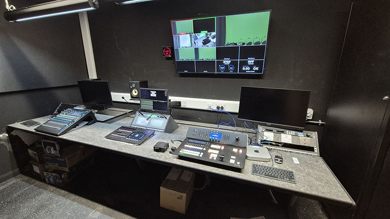 Studio consultancy for college green screen and podcast studio