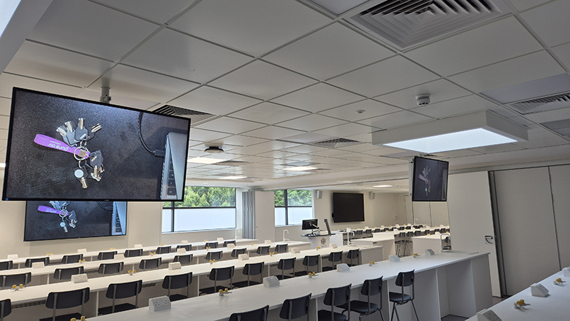 AV consultancy for university life sciences labs and teaching spaces