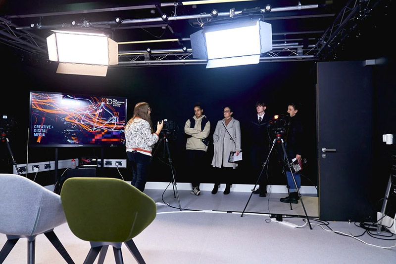 Studio consultancy for college TV green screen studio