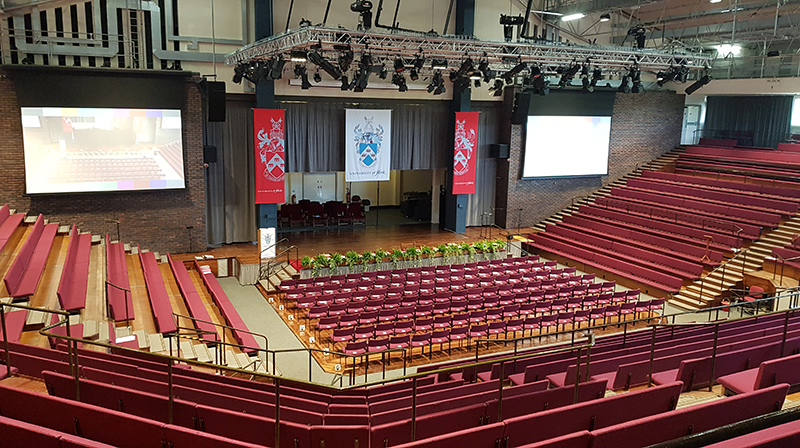 AV, theatre and auditorium design consultancy for Central Hall, University of York